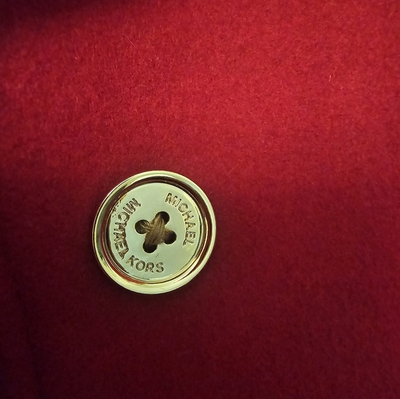 Red Peacoat- Michael Kors - Picture 6 of 16